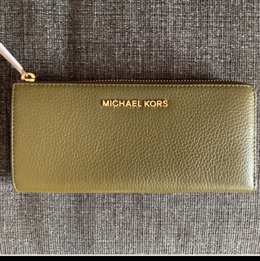 Michael Kors Olive Green Wallet
